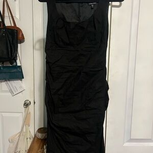 Eileen Fisher Black Midi Dress